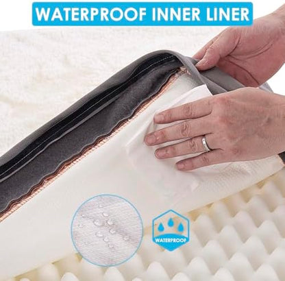 Sunheir Extra Large Orthopedic Dog Bed, XXL Waterproof Dog Crate Bed 44"