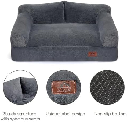 Hollypet Medium Dog Large Cat Bed Puppy Couch Beds for Pets up to 35 lbs
