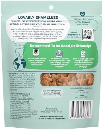 Shameless Pets Crunchy Cat Treats - Catnip N Chill, 2.5 oz