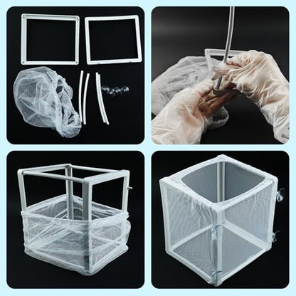 MY MIRONEY 6.3" x 5.63" x 6.22" Fish Incubator Mesh Box Pack of 2