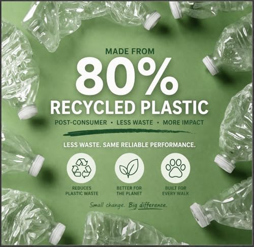 80% Recycled Plastic Dog Poop Bags – Extra Thick, Leak Proof Waste Bags, Big Dog Approved (Lavender, 270 Bags)