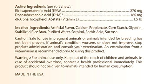 Healthy Breeds Bichon Frise Omega HP Fatty Acid Skin and Coat Support Soft Chews 60 Count