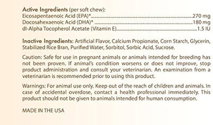 Healthy Breeds Bichon Frise Omega HP Fatty Acid Skin and Coat Support Soft Chews 60 Count