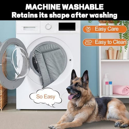 Dog Crate Pad Washable Cat Dog Pet Bed for Crate kennel Large Mat 36in Grey