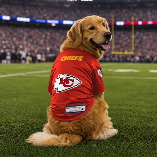 Littlearth NFL Kansas City Chiefs Stretch Pet Jersey, Team Color, Small