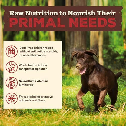 Primal Kibble in The Raw, Freeze-Dried Dog Food, Chicken, 5.4 lb