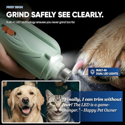 2-in-1 Dog & Cat Nail Clippers and Grinder with LED Light