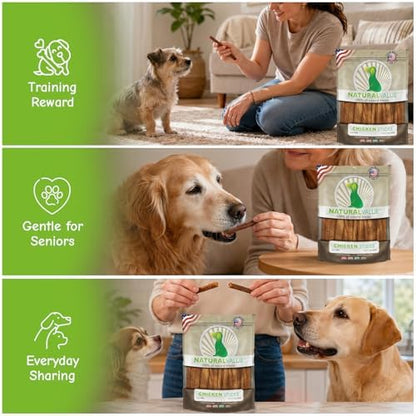 Loving Pets Natural Value Chicken Sticks - Soft Jerky Dog Treats for Large & Small Breeds - Healthy Gluten, Wheat, Soy & Grain Free Pet Treats for Dogs