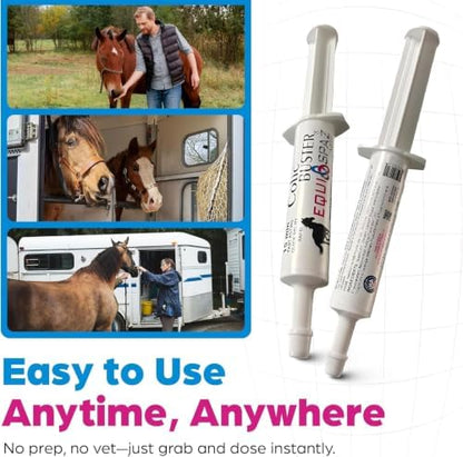 Fast Acting Horse Colic Relief – 15 Minute Natural Gas & Spasmodic Support – Oral Equine Digestive Comfort Syringe – Safe for Pregnant Mares – Essential Barn First Aid