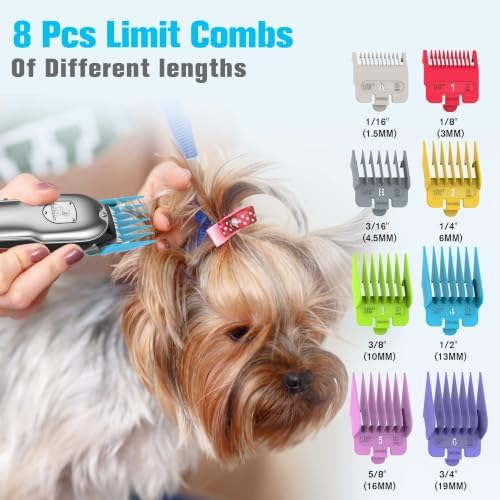Dog Rechargeable Cordless Clippers for Grooming for Heavy Thick Hair&Coats