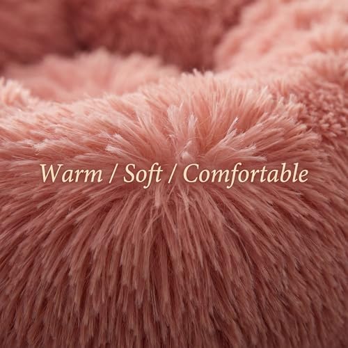 Calming Donut Small Dog Bed for Chihuahua Yorkie Maltese Shih Tzu