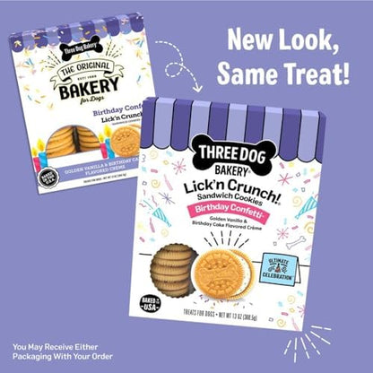Three Dog Bakery Lick'n Crunch! Dog Treats - 13 oz