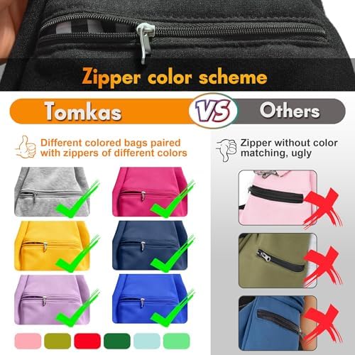 Tomkas Small Dog Cat Sling Carrier Puppy Purse Travel Wrap Soft Crossbody Pet Bag (Black, M - Zip Pocket & Classic Strap)