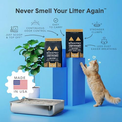 Boxie Probiotic Natural Lightweight Cat Litter 40+ Day Odor Control 11.5 lb