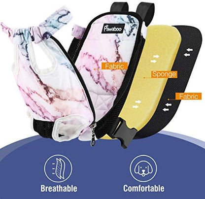 Pawaboo Pet Front Carrier Backpack for Small Medium Dogs