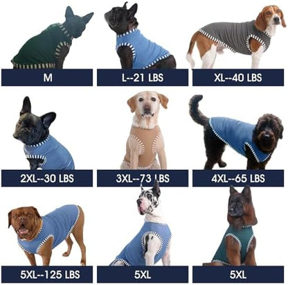IECOii 2Pack Dog T-Shirts for Large Dogs | Breathable & Lightweight Fabric, Easy-On Design for Doberman, Machine Washable, Coffee+DarkRed, 4XL