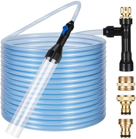 DXOPHIEX Gravel Vacuum for Aquarium Fish Tank Siphon, 50 Feet