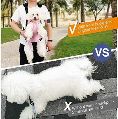 Pawaboo Pet Front Carrier Backpack for Small Medium Dogs