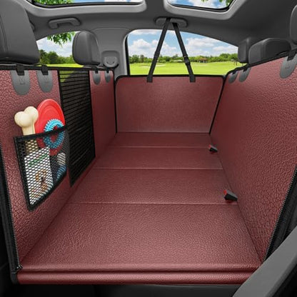 URPOWER Hard Bottom Dog Car Seat Cover for Back Seat, Waterproof Hammock