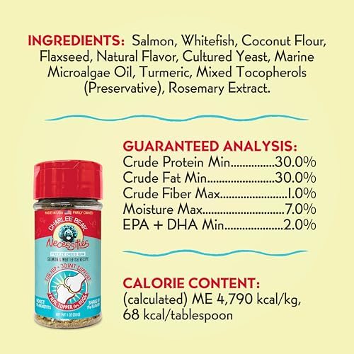 Charlee Bear Freeze Dried Salmon Dog Food Topper, Hip & Joint, 1 oz