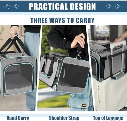 GAPZER Cat Carrier Alaska, Southwest Airline Approved TSA 17x11x9.5 Inches
