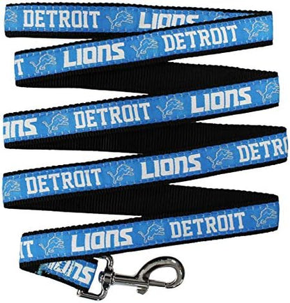 Pets First NFL Pet Leash, Detroit Lions, Medium