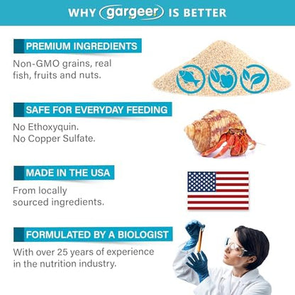 Gargeer 2oz Hermit Ocean Diet. Non-GMO, Premium Ingredients, Made in USA
