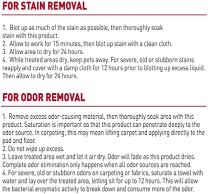Nature’s Miracle Dog Stain & Odor Remover, Enzymatic Cleaner, 170 oz Refill