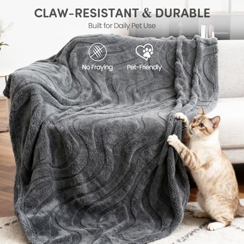Waterproof Dog Blanket for Small Dogs, Double-Sided Washable Pet Blanket