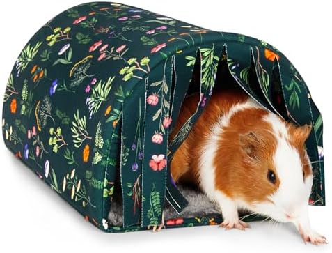 Unicorn Catcher Washable Guinea Pig Tunnel with Curtains for Small Animals