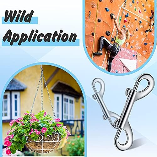 BBTO 12 Pcs Double Ended Bolt Snap Hooks for Dog Leash Horse,3.5 Inch