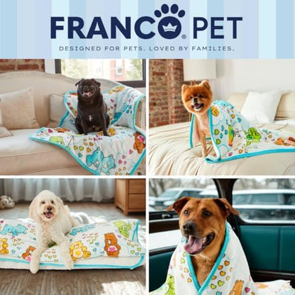 Care Bears Waterproof Dog Bed Cover, Large 30x40 Pet Blanket for Furniture Bed Couch Sofa, (Officially Licensed) by Franco