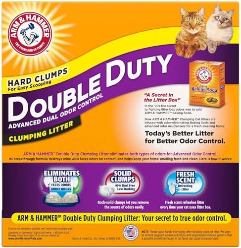 Arm & Hammer Double Duty Clumping Cat Litter, 14lb