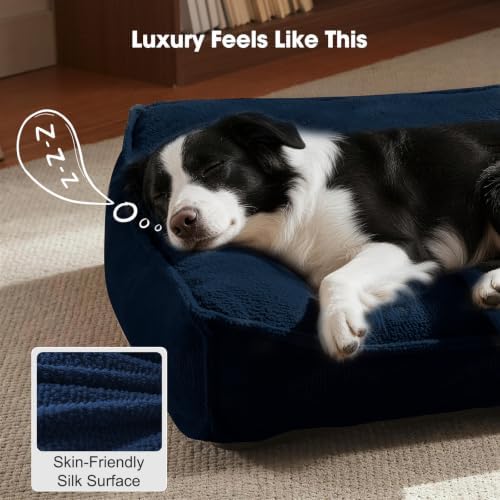 FURTIME Orthopedic Dog Bed Large Sized Dog, Extra Washable Dog Couch 38"