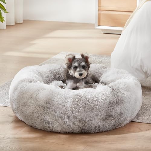 Western Home Calming Donut Small Dog Cat Bed Washable Puppy Bed,24"