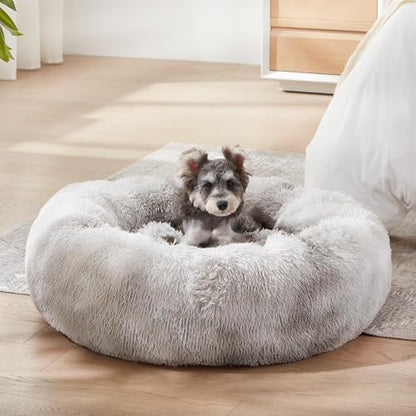 Western Home Calming Donut Small Dog Cat Bed Washable Puppy Bed,24"