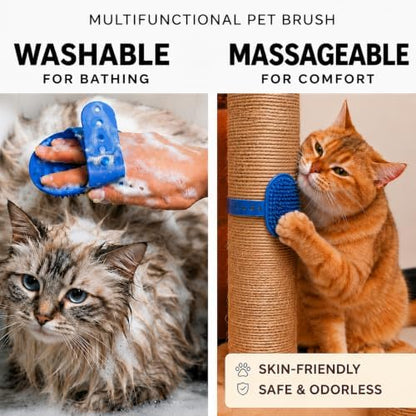 9Pcs Dog Grooming Kit, Slicker & Shedding Brush for Dogs & Cats (Blue)