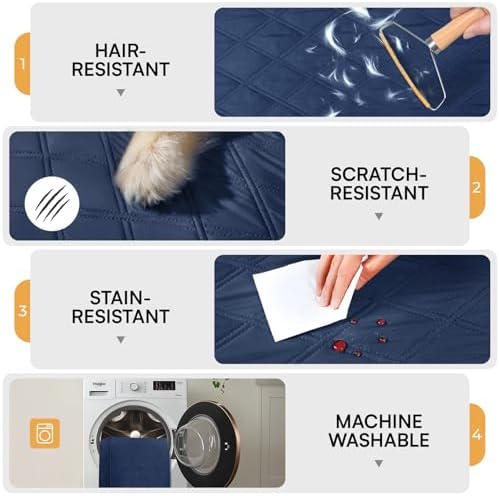 Luciphia Waterproof Couch Cover for Dogs, Non-Slip Pet Sofa Protector