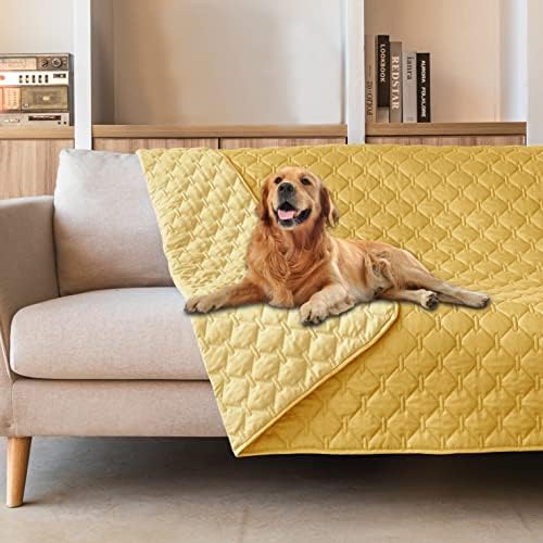 gogobunny Waterproof Pet Blanket for Bed, Washable Couch Cover for Dog Cat