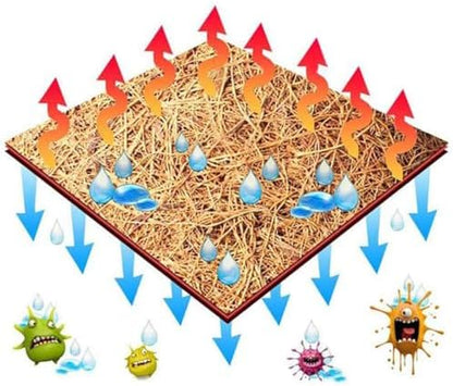 PIVBY 2 PCS Reptile Carpet, Natural Coco Coir Mat (19.6" x 11.7"), Coconut Fiber Substrate Pet Terrarium Liner for Bearded Dragon Tortoise Habitat Lizards Turtles Snakes Iguana Hermit Crab