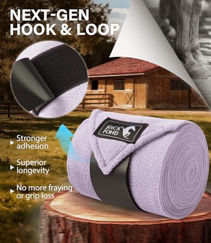 Polo Wraps for Horses Set of 4, Leg Wraps for Horses