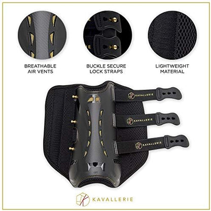 Kavallerie Classic Tendon Boots, Impact-Absorbing Material, Breathable & Evenly Distribute Pressure, Protect Tendon and Ligaments, Anti-Slip, Anti- Sore and Moisture Repellant Show Jumping Boots