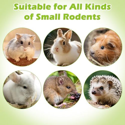 Apatal6 Pcs Rabbit Chew Toys Natural Baked Grass & Pumpkins Rabbit Treats Teeth Grinding Guinea Pig Treats Bunny Molar Toys for Guinea Pigs Bunny Hamster Chinchillas Gerbils