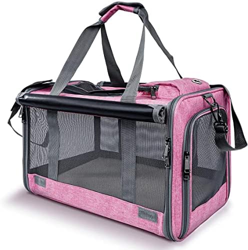 GAPZER Pet Carrier for Large and Medium Cat, Soft-Sided Pet Crate for Puppy