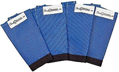 SHOOFLY Horse Leggins, Patented Loose Fitting Boots, Breathable Plastic Mesh (Blue/Mini)