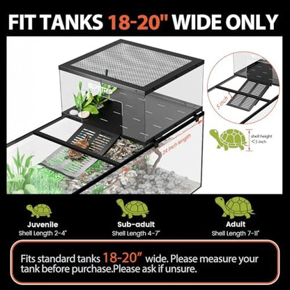 Stainless Steel Turtle Basking Platform, for 18‑20 Inch Wide Aquariums, XL