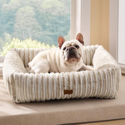 Bedsure ComfyFleece™ Dog Bed Medium Large Size Dog Washable，30in Amphora