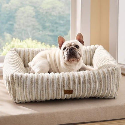 Bedsure ComfyFleece™ Dog Bed Medium Large Size Dog Washable，30in Amphora