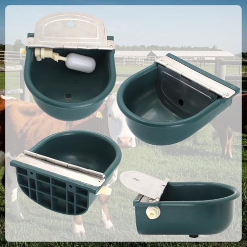 Automatic Livestock Waterer Bowl, Float Valve Waterer for Outdoor Dogs