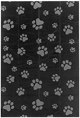 Best Pet Supplies Dog Poop Bags for Waste Refuse Cleanup, Doggy Roll Replacements for Outdoor Puppy Walking and Travel, Leak Proof and Tear Resistant, Thick Plastic - Black, 360 Bags